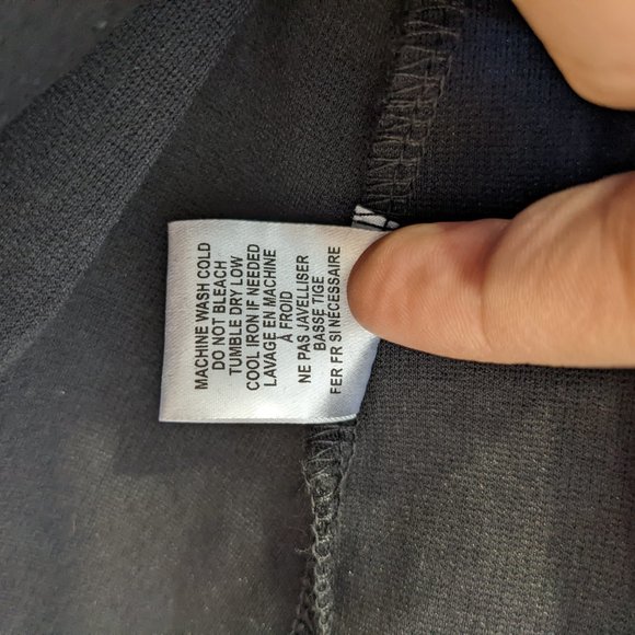 NWOT Vanity Room Black Dress Size M Medium Low Neckline Short Sleeve Mini - Picture 8 of 8